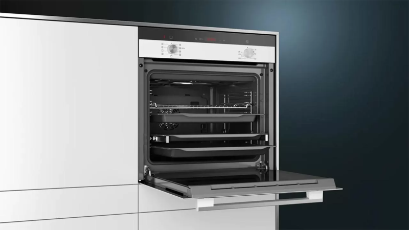 HI133FEW3T iQ300 Buhar Destekli Ankastre Fırın 60 x 60 cm Beyaz