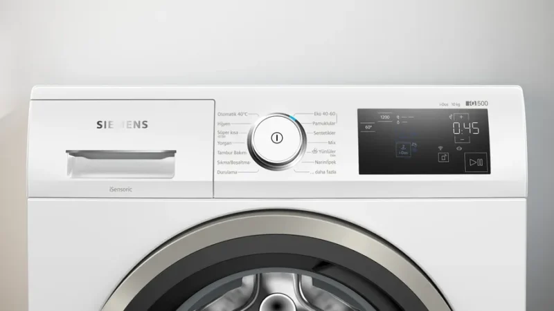 WA12LPH0TR iQ500 Wİ-Fİ Akıllı Dozajlı Çamaşır Makinesi 10 kg 1200 dev./dak. yapay zeka