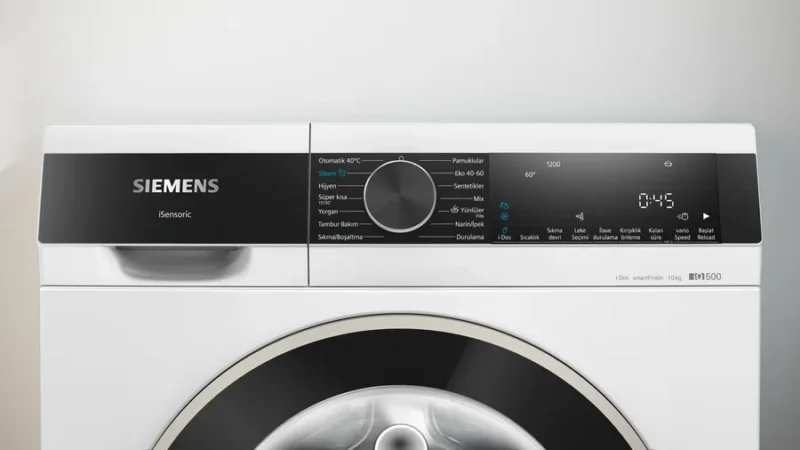 WG44A2F0TR iQ500 Çamaşır Makinesi 9 kg 1400 dev./dak. Yapay Zeka,  Akıllı Dozaj Sistemi