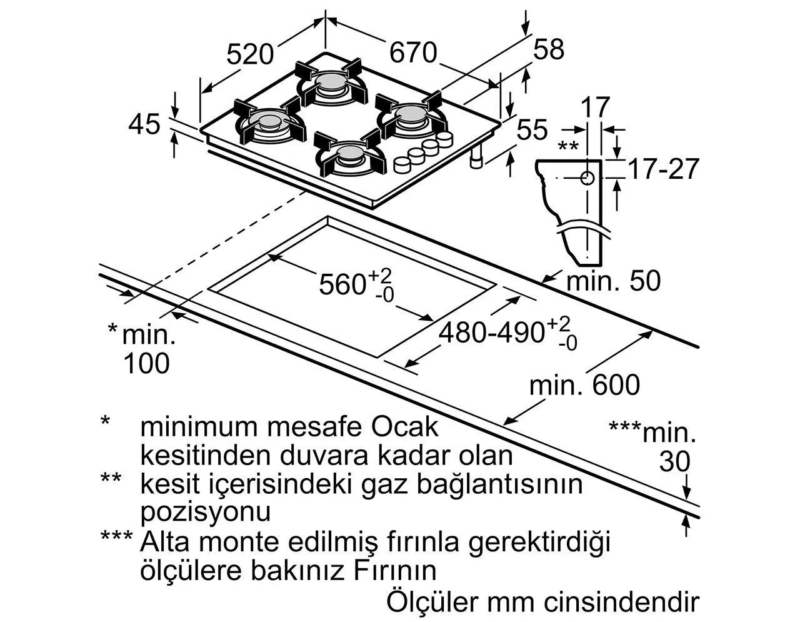 Buhar Destekli Beyaz Ankastre Set HI133FEW3T+EO7C2PO12O+LC64KPJ20T