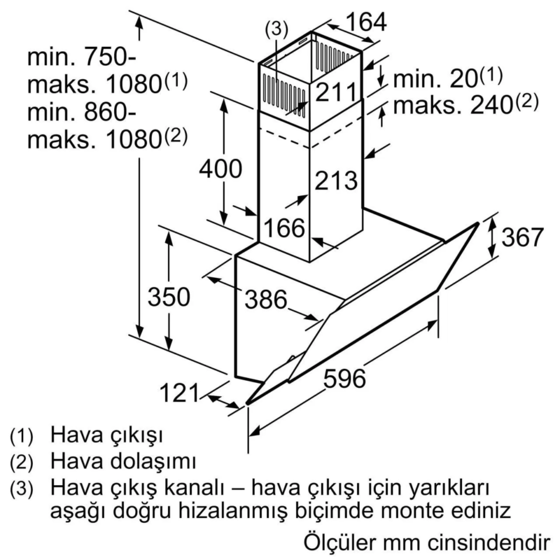 EKONOMİK Siyah Ankastre Set 1 HB214FBS1+EO6C6PO110+LC63KPJ60T