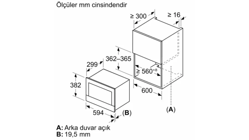 BE732L1B1  iQ700 Ankastre Mikrodalga Siyah