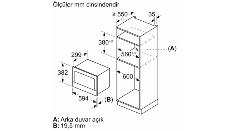 BE732L1B1  iQ700 Ankastre Mikrodalga Siyah