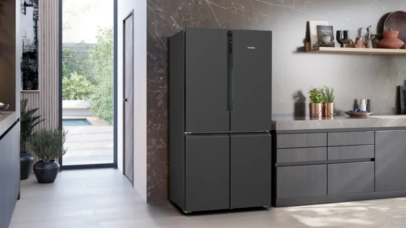 KF96NAXEA  iQ300 multi door 183 x 90.5 cm BlackSteel