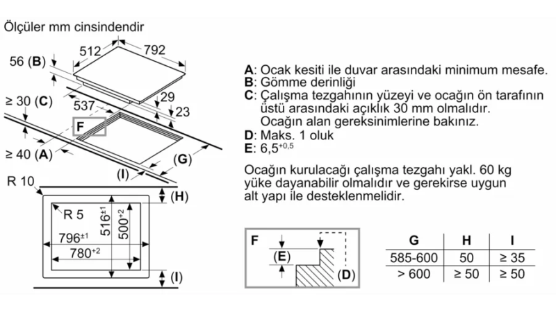 iQ700 İndüksiyonlu Ocak 80 cm Siyah,