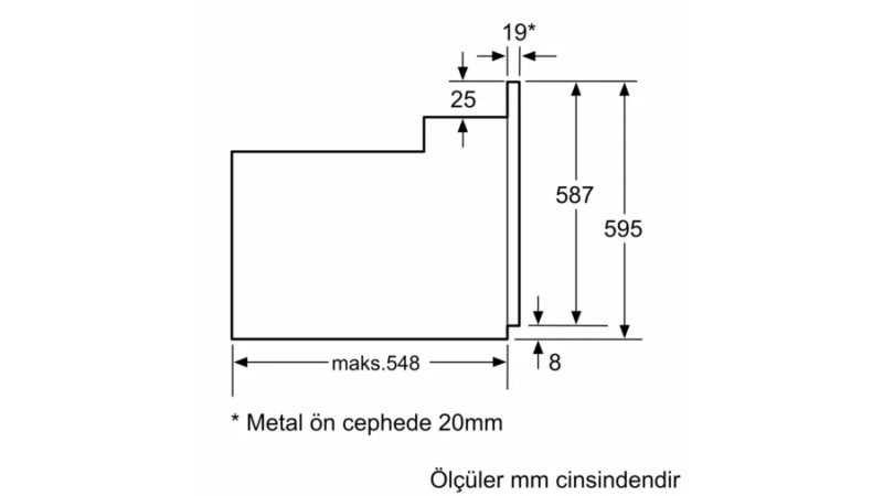 HB234FEH2T  iQ300 Ankastre Fırın 60 x 60 cm