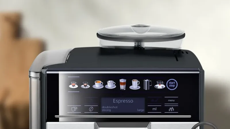 TE655203RW  Tam Otomatik Kahve Makinesi EQ6 plus s500 Sabah grisi, Çıkarılabilir su tankı