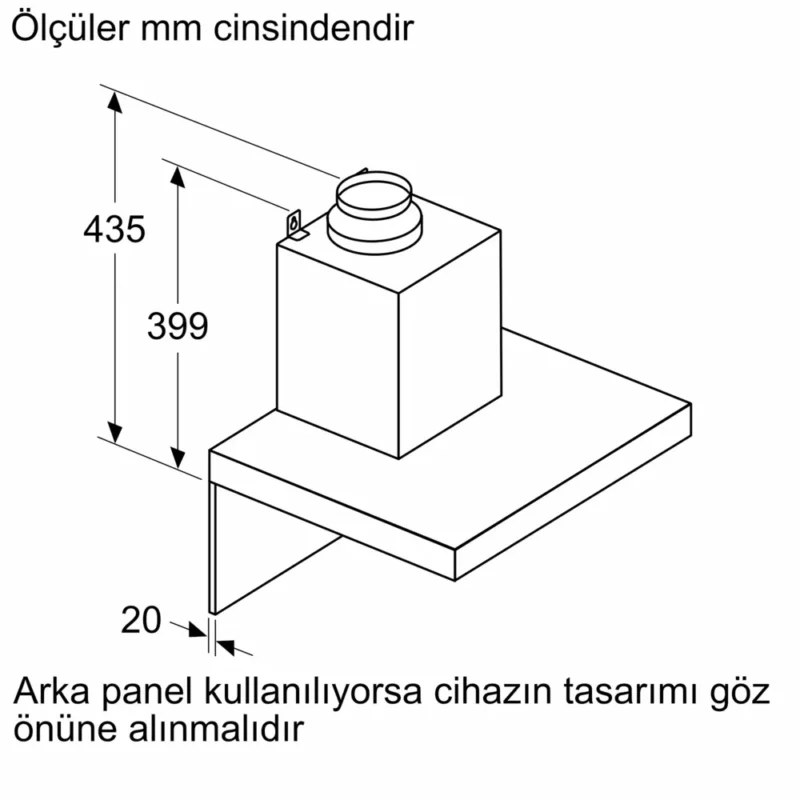 LC67BBK00T iQ300 Duvar Tipi Davlumbaz 60 cm Magnet silver