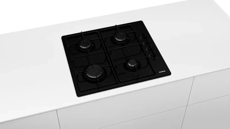 EB6C6PB82O iQ100 Gazlı Ocak 60 cm Emaye, Siyah
