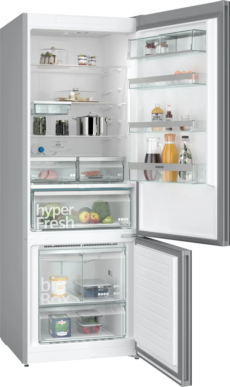 KG56NLBE0N iQ500 Alttan Donduruculu Buzdolabı 193 x 70 cm Siyah, Total noFrost