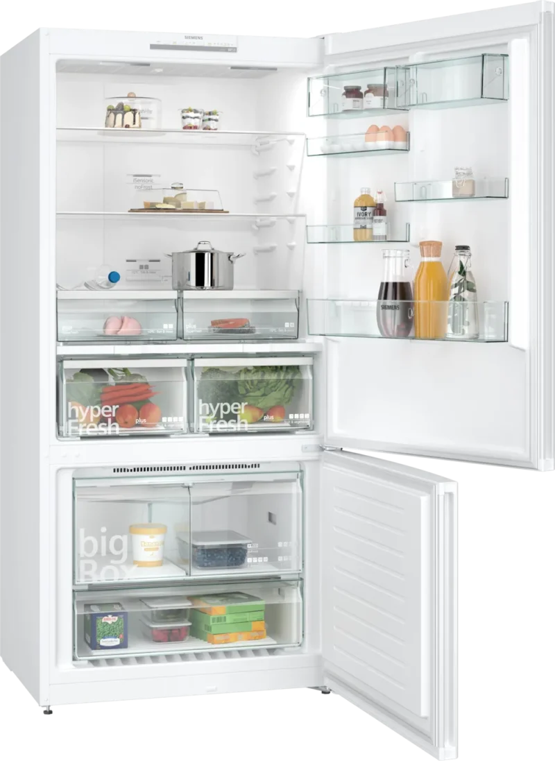 KG86NVWE0N iQ500 Alttan Donduruculu Buzdolabı 186 x 86 cm Beyaz, Total noFrost