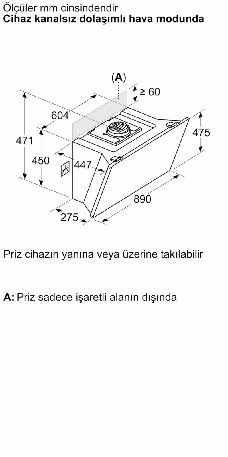 LC91KLT60 iQ700 Duvar Tipi Davlumbaz 90 cm Siyah Cam, Siyah