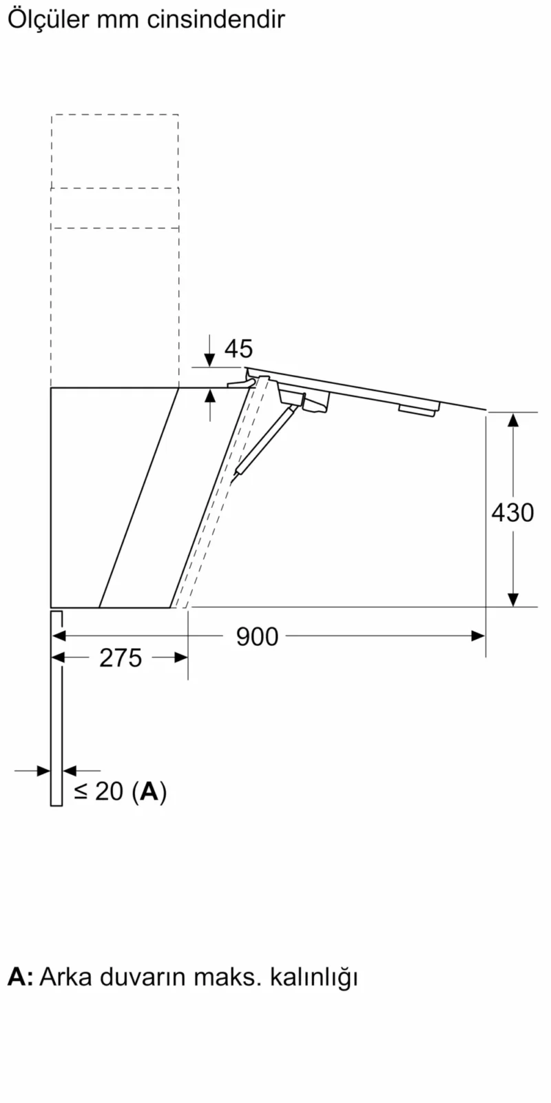 LC91KLT60 iQ700 Duvar Tipi Davlumbaz 90 cm Siyah Cam, Siyah