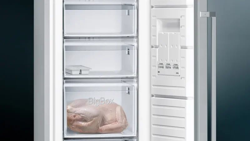 GS36NVIE0N iQ300 Solo Derin Dondurucu 186 x 60 cm Kolay temizlenebilir Inox