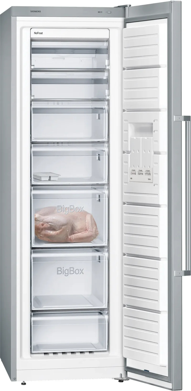 GS36NVIE0N iQ300 Solo Derin Dondurucu 186 x 60 cm Kolay temizlenebilir Inox