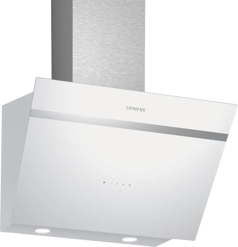 LC66KPJ20T iQ300 Duvar Tipi Davlumbaz 60 cm Beyaz Cam Yüzey, Beyaz