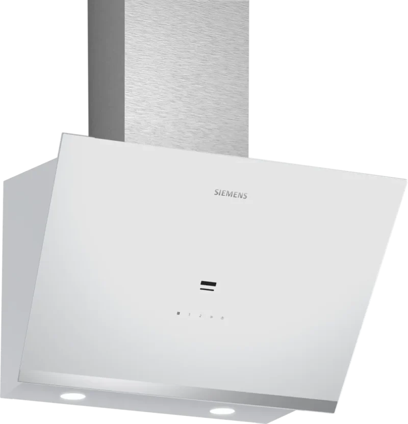 LC67KPJ20T iQ500 Duvar Tipi Davlumbaz 60 cm Beyaz Cam Yüzey, Beyaz