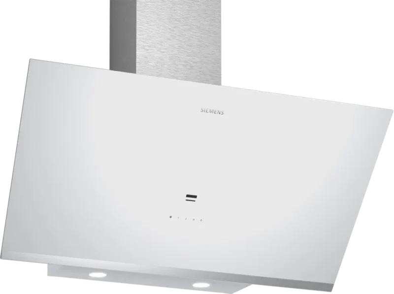 LC97KPJ20T iQ500 Duvar Tipi Davlumbaz 90 cm Beyaz Cam Yüzey, Beyaz