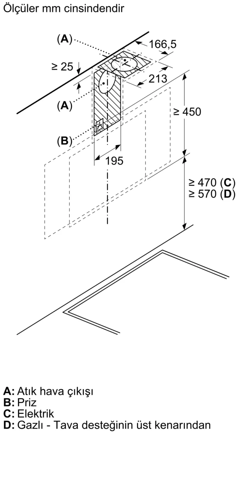 LC97KPJ20T iQ500 Duvar Tipi Davlumbaz 90 cm Beyaz Cam Yüzey, Beyaz