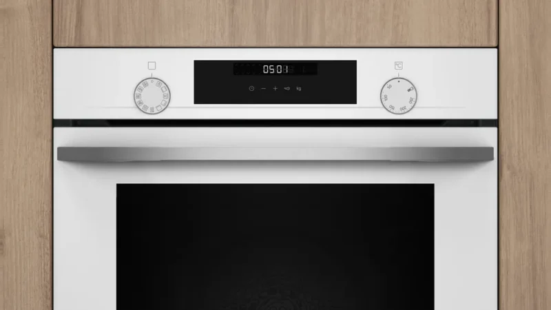 HU736AEV0T iQ300 Buhar Destekli Ankastre Fırın 60 x 60 cm Beyaz