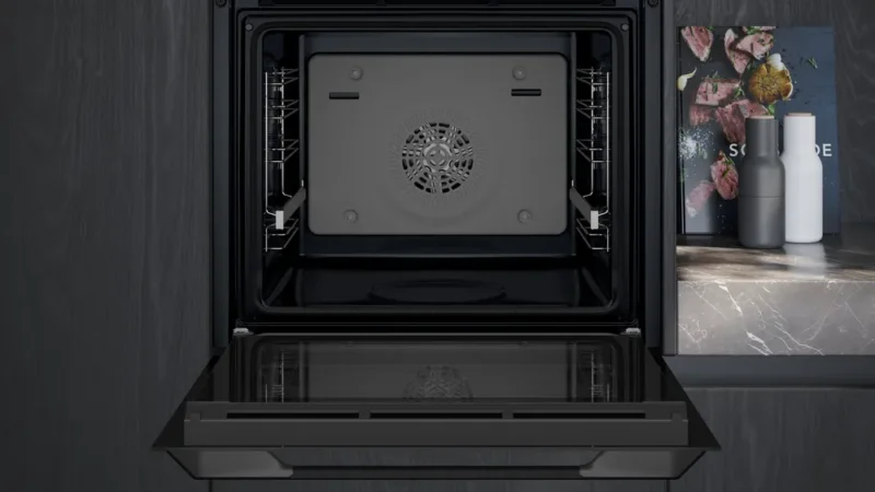 HU736AEG0T iQ300 Buhar Destekli Ankastre Fırın 60 x 60 cm darkSteel Line
