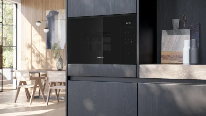 BE555LMB2 iQ500 Built-In Microwave with grill 59 x 38 cm Siyah