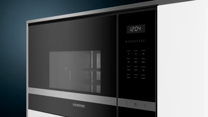 BE555LMS0 iQ500 Built-In Microwave with grill 59 x 38 cm Inox