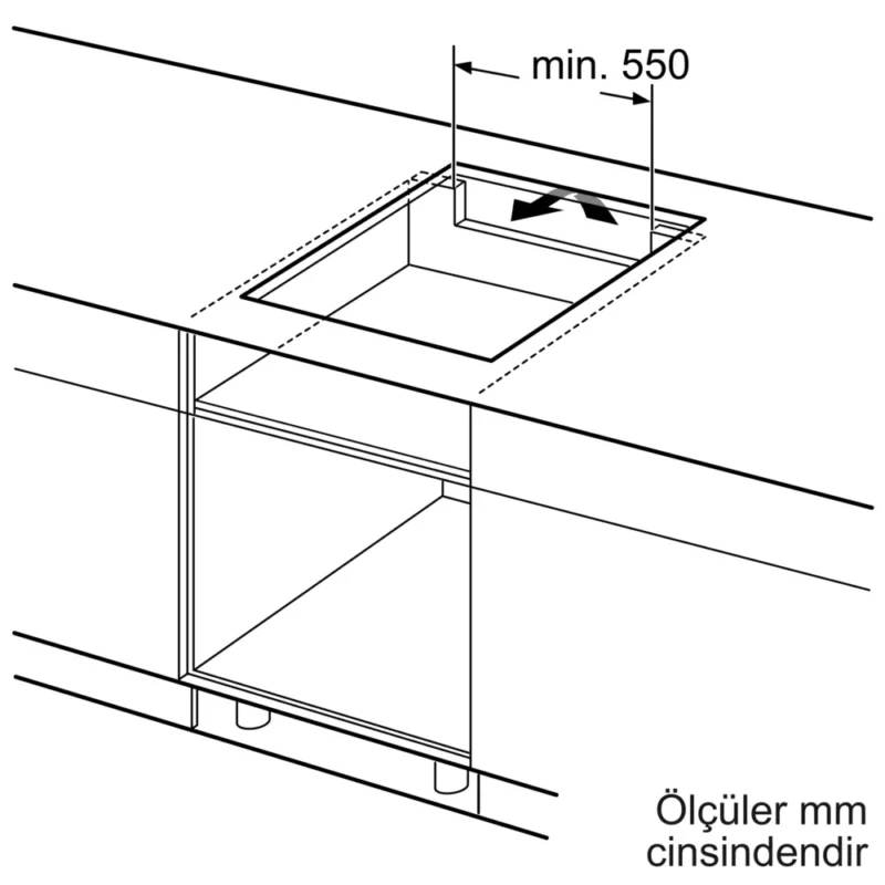 EX675LYV1E iQ700 İndüksiyonlu Ocak 60 cm Siyah, Çerçeveli Montaj