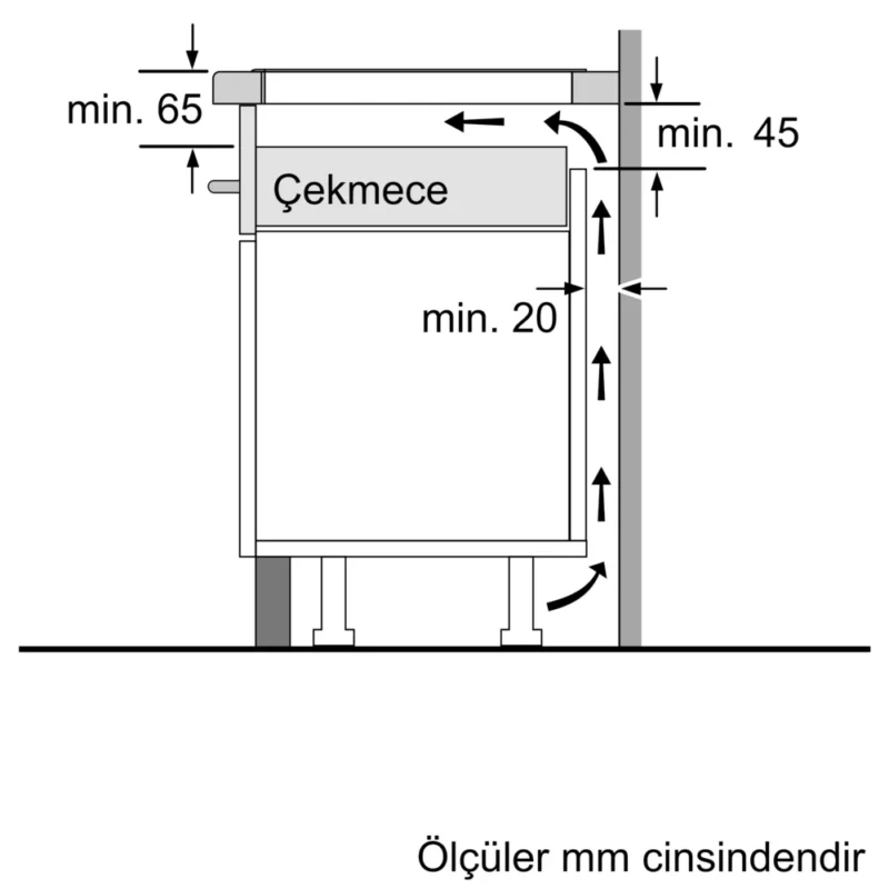 EU611AGA5E iQ100 İndüksiyonlu Ocak 60 cm Çerçevesiz Yüzey