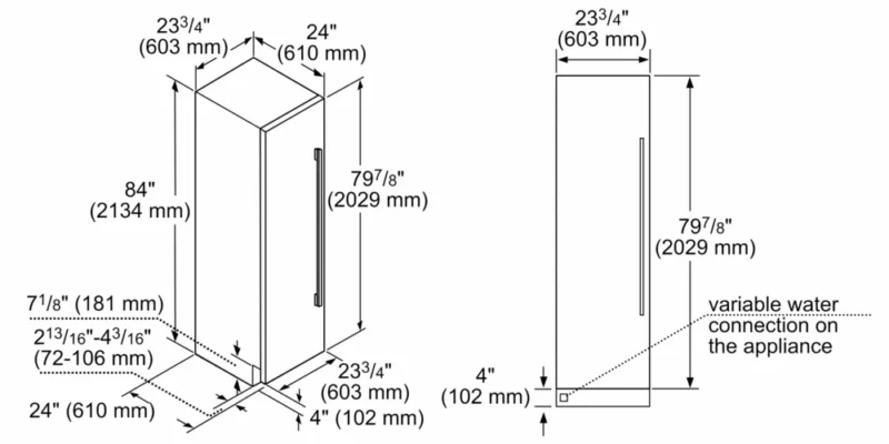 FI24NP33 iQ700 Ankastre Derin Dondurucu 212.5 x 60.3 cm Düz Menteşe