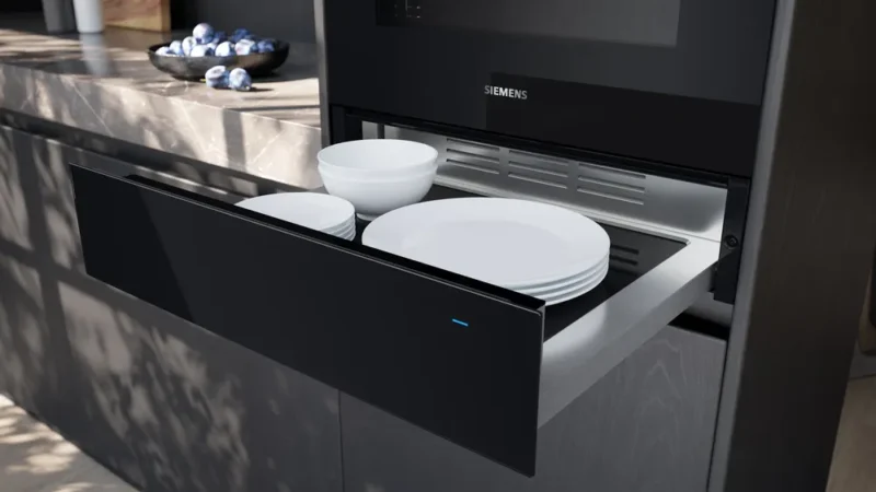 BI710C1B1 iQ700 Sıcak Tutma Çekmecesi 60 x 14 cm Siyah