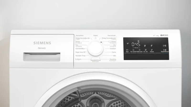 WT00H200TR iQ300 Isı Pompalı Kurutma Makinesi 8 kg Beyaz