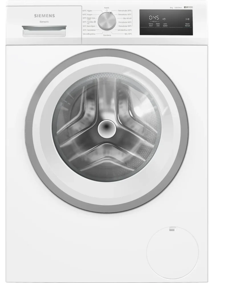 WM12N180TR iQ100 Çamaşır Makinesi 8 kg 1200 dev./dak., Beyaz