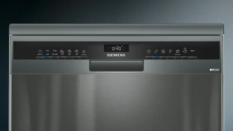 SN23IC62MT iQ300 Solo Bulaşık Makinesi 60 cm Brushed black steel anti-fingerprint