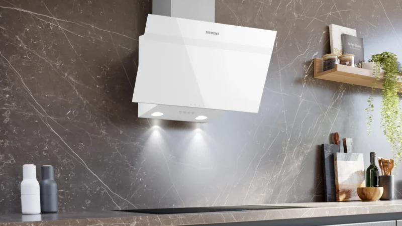 LC63KPJ20T iQ100 Duvar Tipi Davlumbaz Beyaz Cam Yüzey, Beyaz
