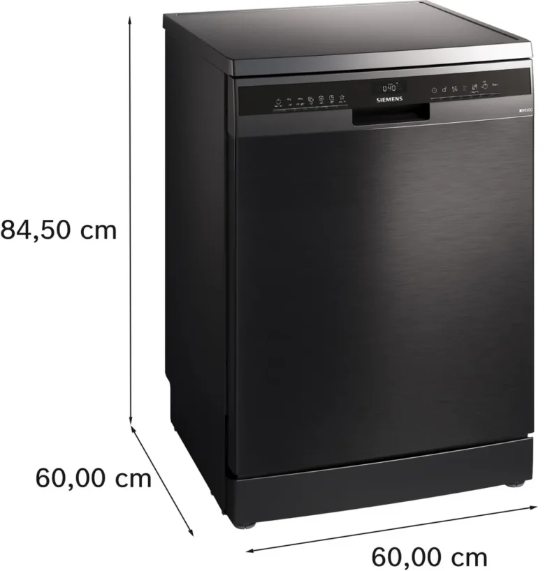 SN23IC62MT iQ300 Solo Bulaşık Makinesi 60 cm Brushed black steel anti-fingerprint