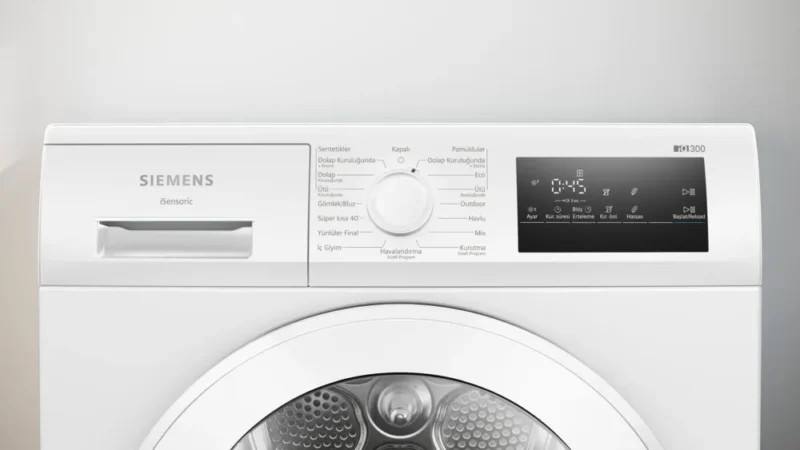WT00H201TR iQ300 Isı Pompalı Kurutma Makinesi 8 kg Beyaz