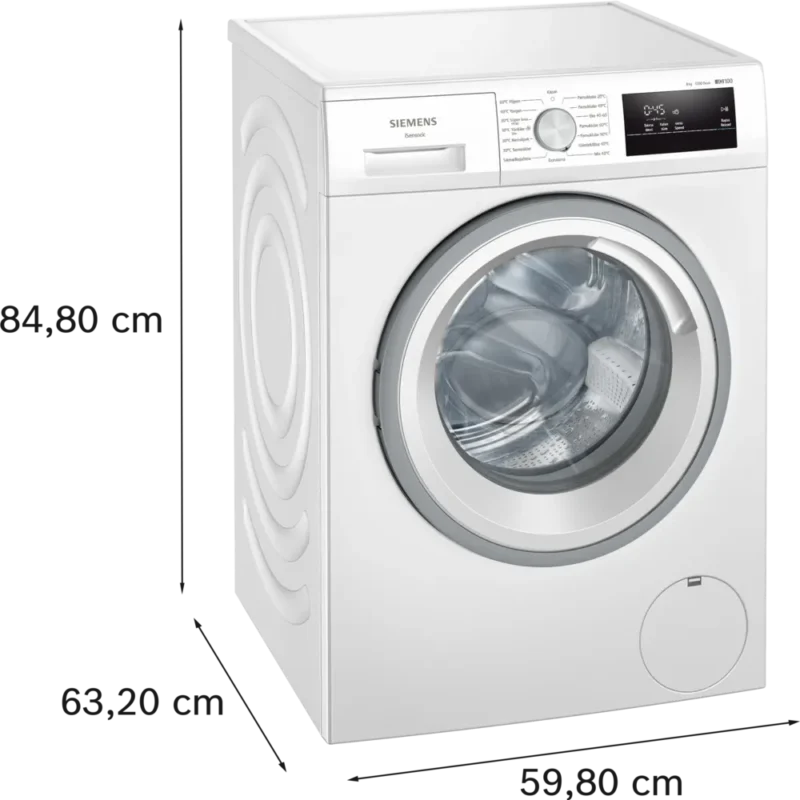 WM12N180TR iQ100 Çamaşır Makinesi 8 kg 1200 dev./dak., Beyaz
