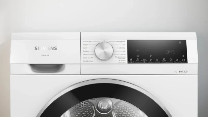 WQ42A201TR iQ300 Isı Pompalı Kurutma Makinesi 9 kg Beyaz