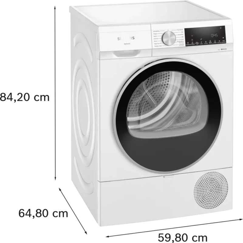 WQ42A201TR iQ300 Isı Pompalı Kurutma Makinesi 9 kg Beyaz
