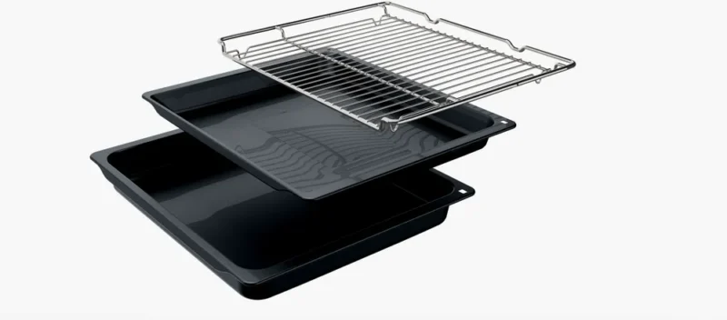 HU717ABV0T iQ300 Buhar Destekli Ankastre Fırın 60 x 60 cm Beyaz