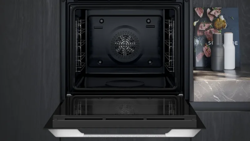 HU717ABV0T iQ300 Buhar Destekli Ankastre Fırın 60 x 60 cm Beyaz