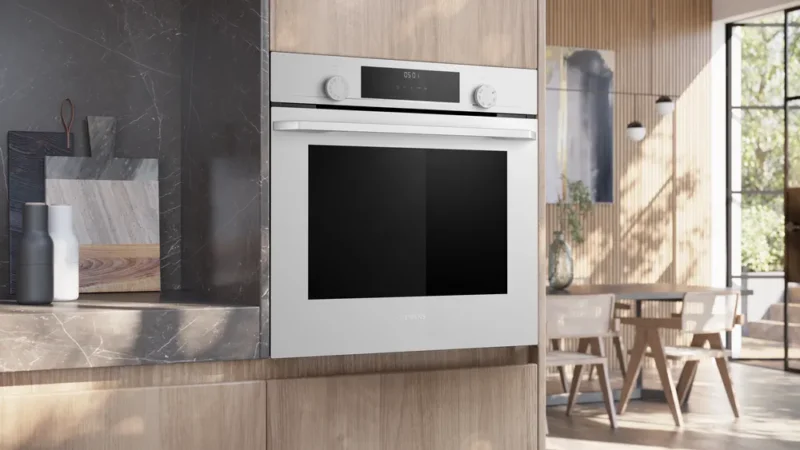 HU717ABV0T iQ300 Buhar Destekli Ankastre Fırın 60 x 60 cm Beyaz