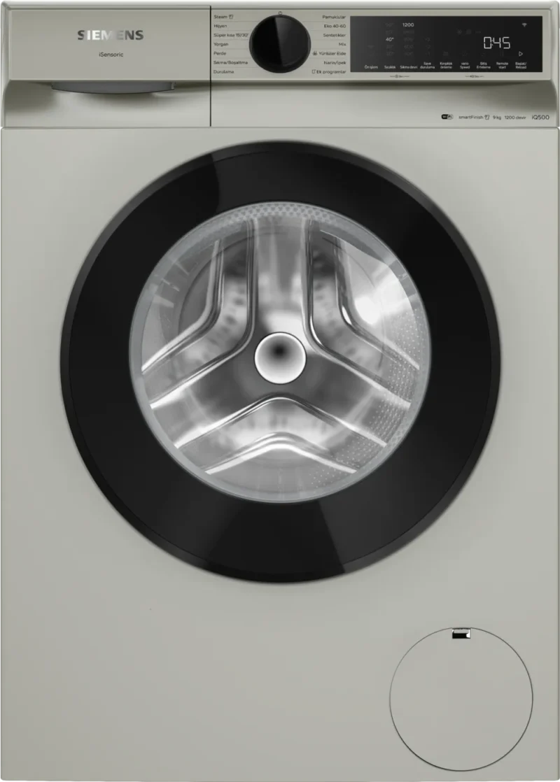 WG42K2ZXTR iQ500 Çamaşır Makinesi 9 kg 1200 dev./dak., Gümüş
