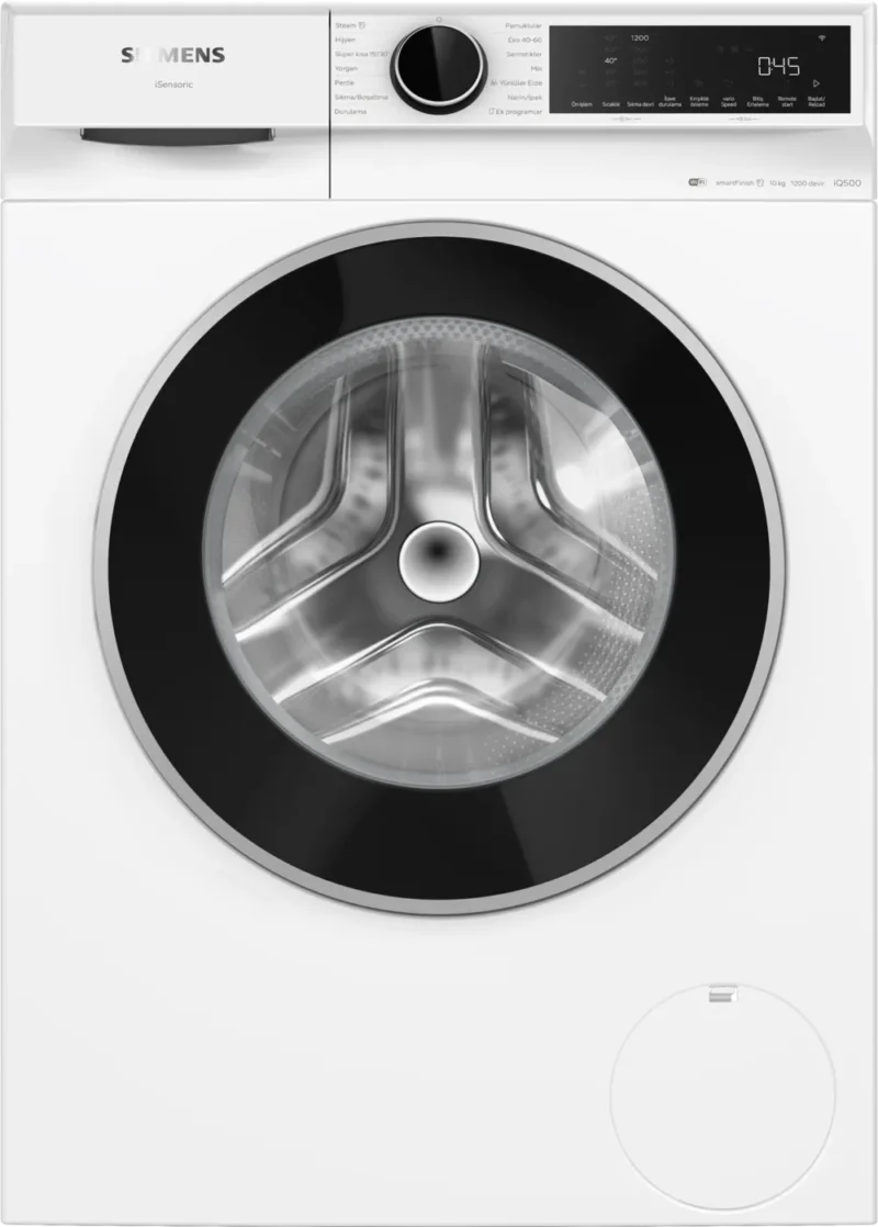 WG52K2Z0TR iQ500 Çamaşır Makinesi 10 kg 1200 dev./dak., Beyaz