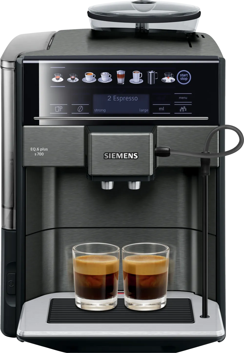 TE657319RW Tam Otomatik Kahve Makinesi EQ6 plus s700 Koyu inoks siyah, Su Tankı