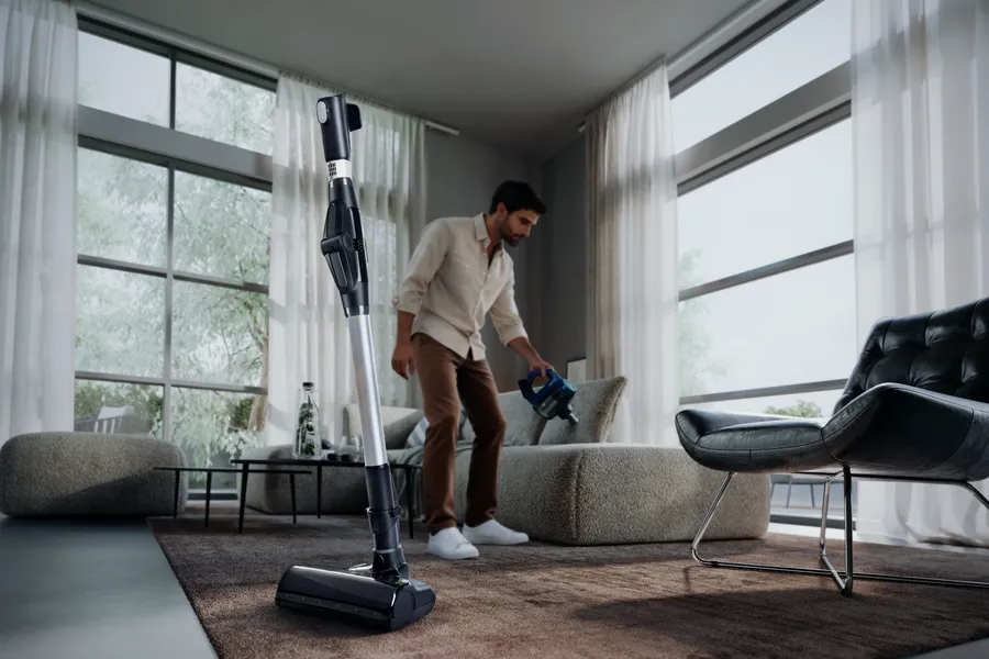 Şarjlı Süpürge Islak-Kuru iQ500 Mavi VSM120HYG