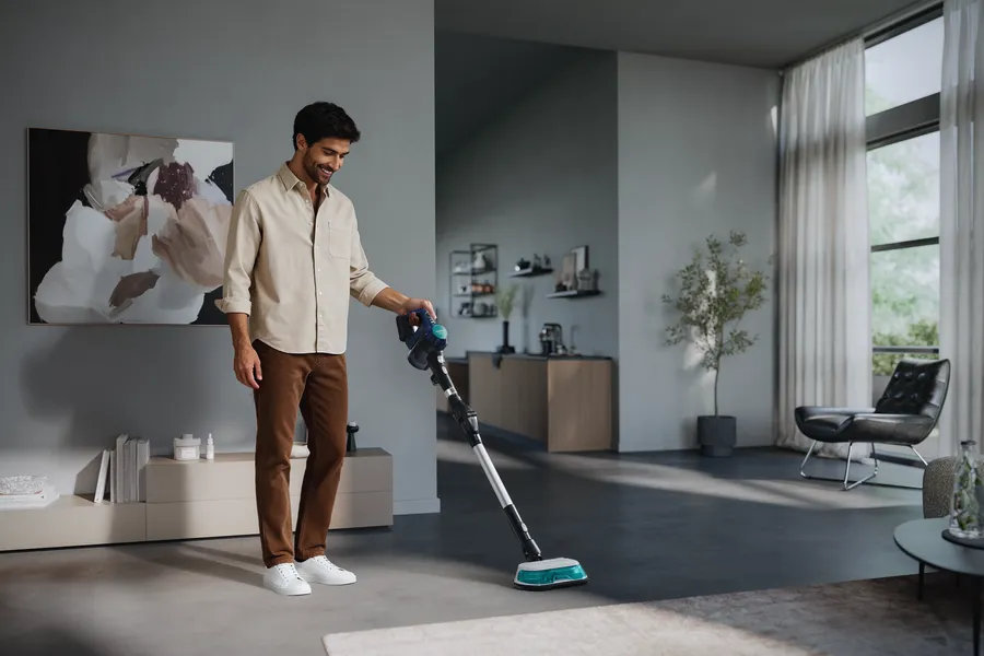 Şarjlı Süpürge Islak-Kuru iQ500 Mavi VSM120HYG