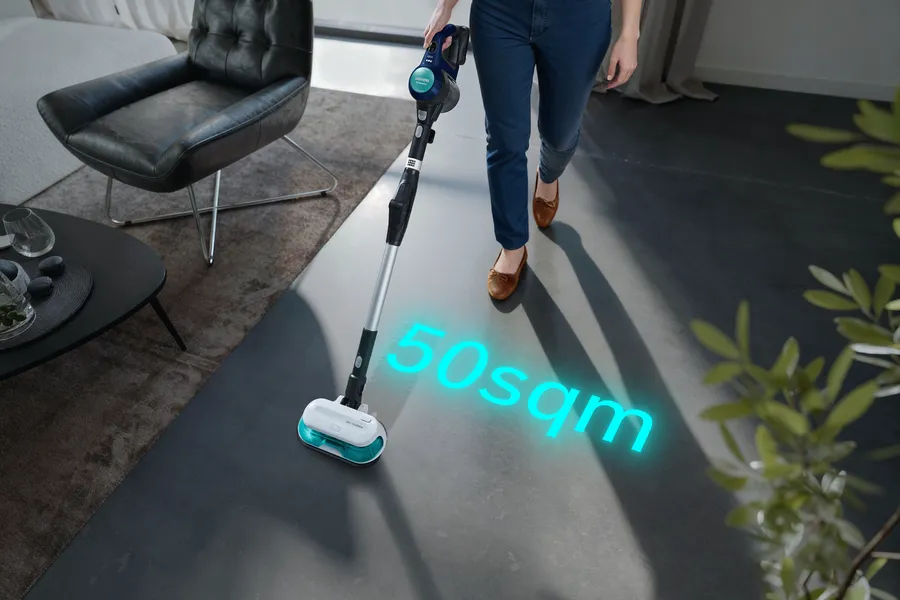 Şarjlı Süpürge Islak-Kuru iQ500 Mavi VSM120HYG