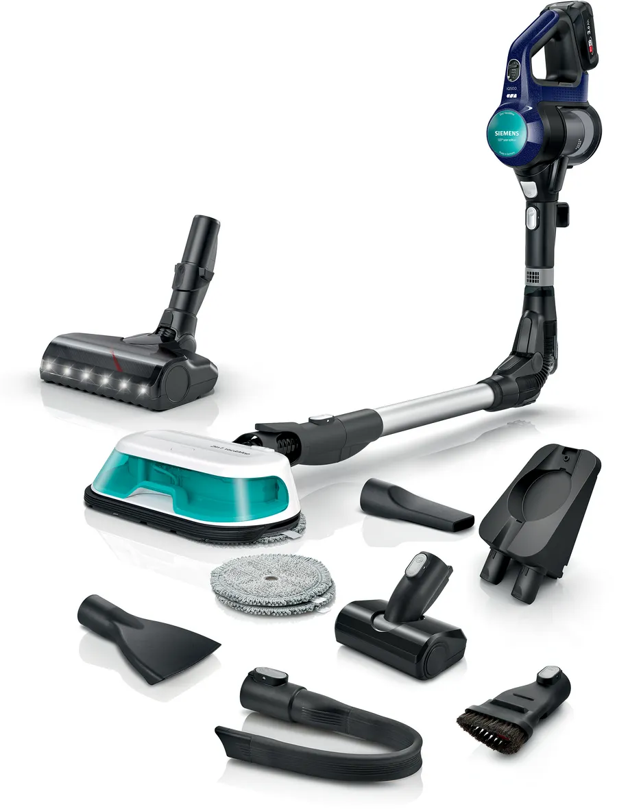 Şarjlı Süpürge Islak-Kuru iQ500 Mavi VSM120HYG